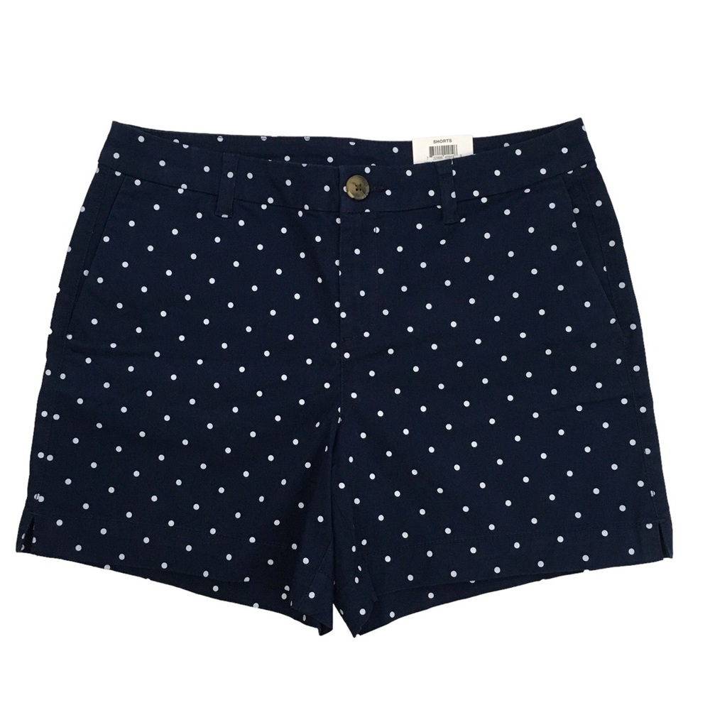 Style & Co Petite Polka Dot Chino Shorts